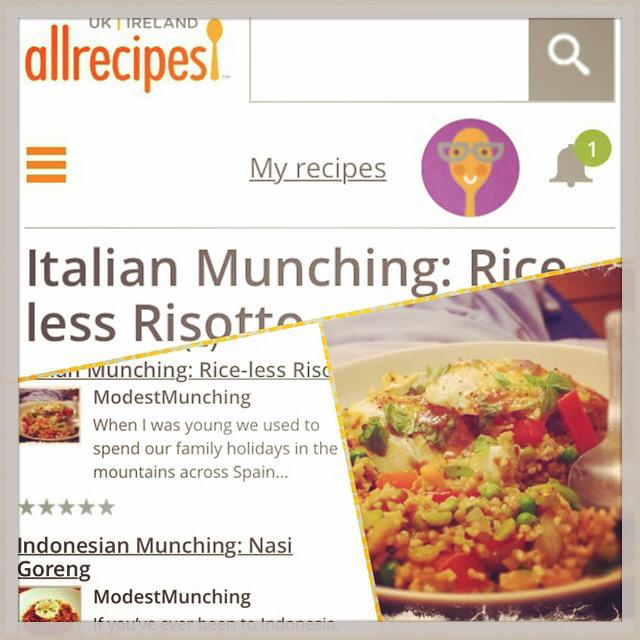 ModestMunching's tweet photo. I've  joined the @Allrecipes team! Check out all the amazing #recipes on their site #foodie #homecook http://t.co/nOFnhh0bvk
