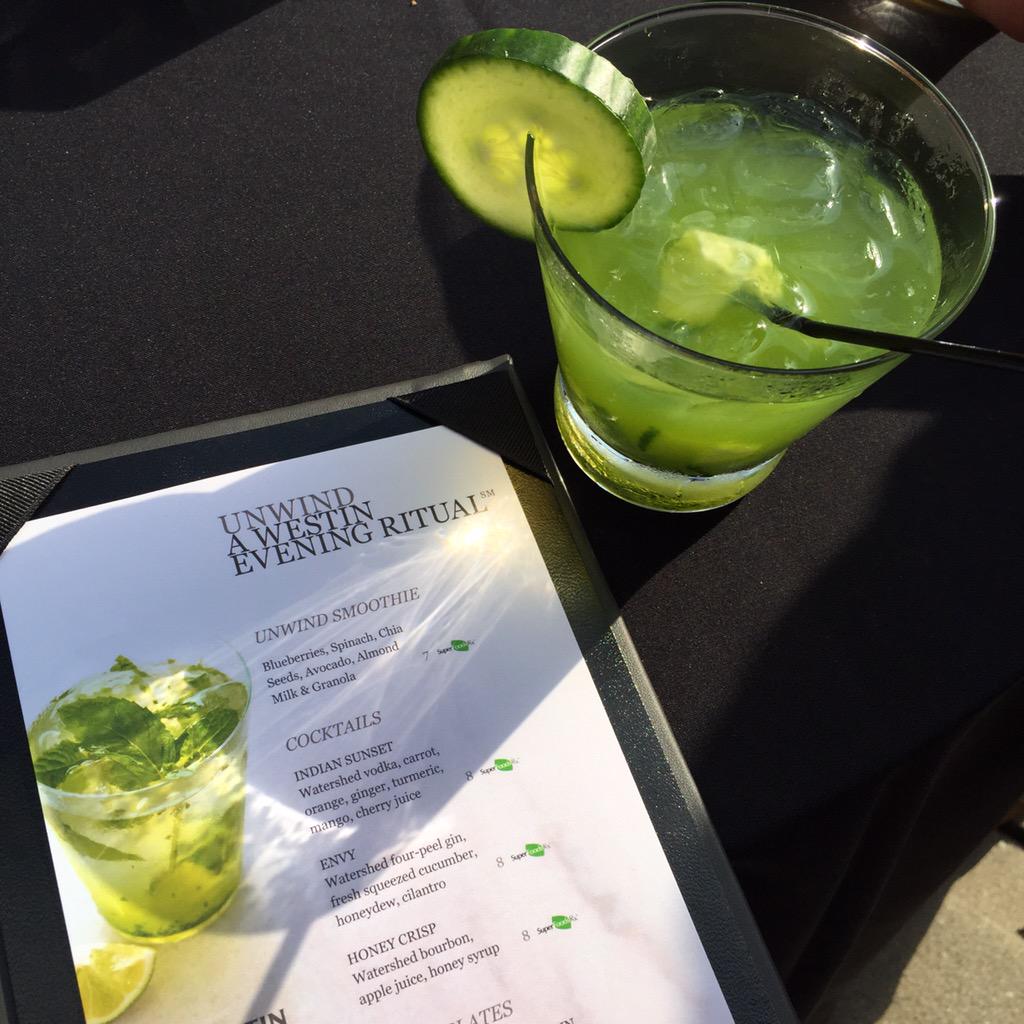 Watershed_Ohio's tweet photo. Beautiful evening for a summer cocktail on the patio @westincolumbus http://t.co/rNIP5ftWPT
