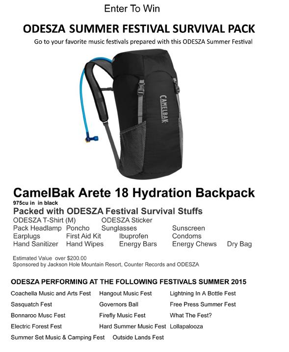 AmoebaSF's tweet photo. Enter to win an @odesza festival survival pack full of awesome stuff! Follow us &amp; Retweet for a chance to win. http://t.co/gtk1CjsRnP