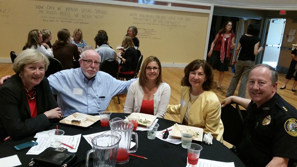 UTEC_inc's tweet photo. Thanks again to @EileenDonoghue @LowellPD and the Lowell Plan for coming out for lunch! #commpartner http://t.co/avzv3YrlJ7