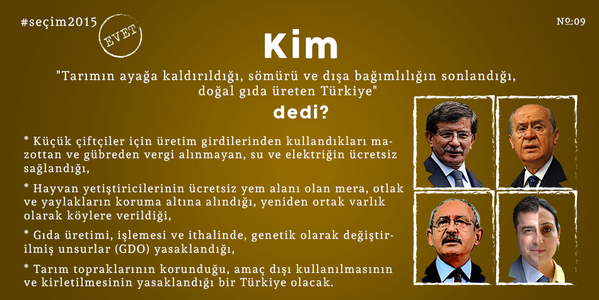 persephone74's tweet photo. "Tarımın ayağa kaldırıldığı, sömürü ve dışa bağımlılığın sonlandığı,doğal gıda üreten Türkiye"
#DemirtasCnnTurkte http://t.co/XtUW9k1c8F