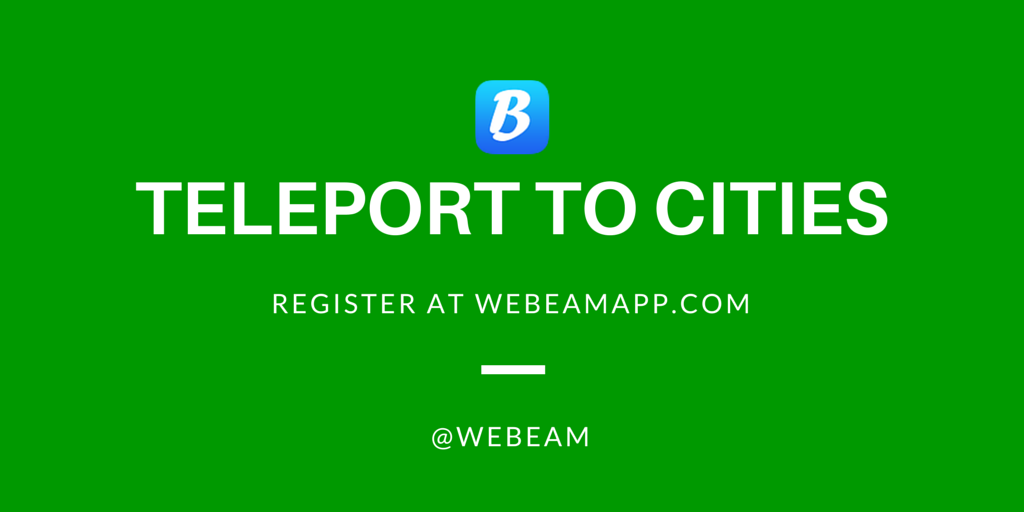 techustler's tweet photo. Teleport to cities with Beam. Never miss a beat. @hamiltonsw @StartupsInThe6 #startups #entrepreneur #events http://t.co/UjBkjwYXOJ