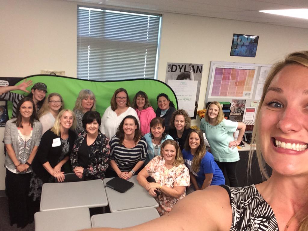 JBlackEdTech's tweet image. #OPSEdTech We love green screens!!!