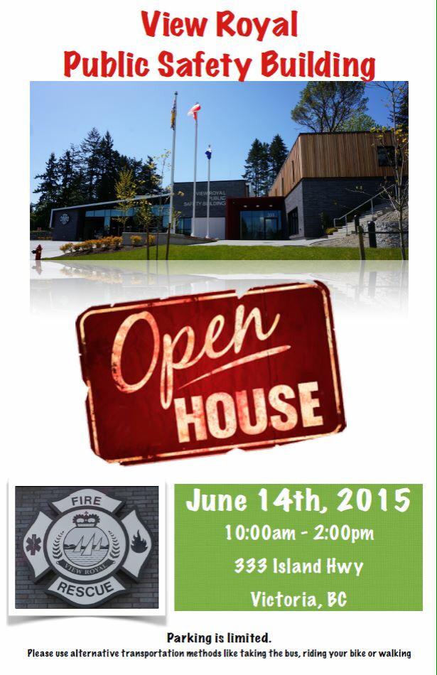 VRFD's tweet photo. Come see our new home! View Royal Fire will be having an Open House on June 14th from 10am - 2pm #viewroyl #vrfd #yyj http://t.co/hcJDswYVdT