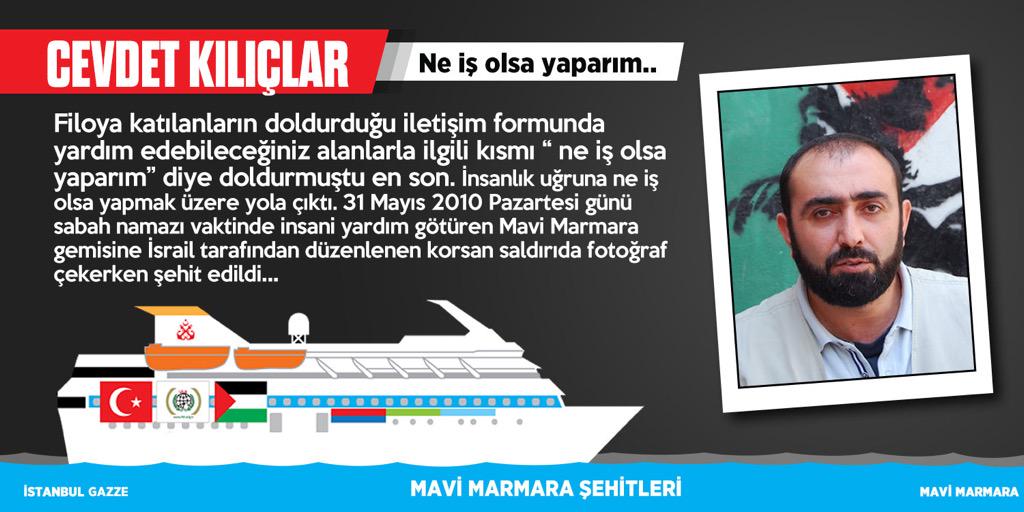 İsrail'in terörist saldırısının 5. yılında Mavi Marmara şehitleri | Cevdet Kılıçlar | "Ne iş olsa yaparım."