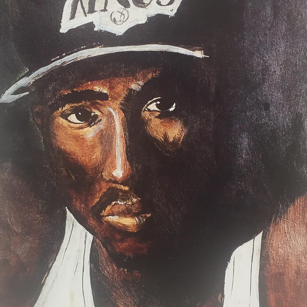 Happy Birthday, Lisa Left Eye Lopes. Pictured here is a painting she created for Tupac. 