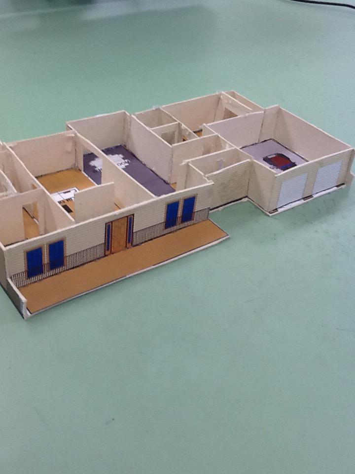 1/8"-1' scale Models of the CADMonkeys personal house design. <a href="/atcrockhillsc/">ATC</a> #drafting #GoddessofCAD #realwork