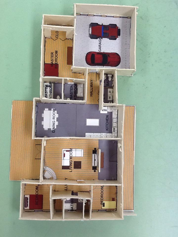 ATCDrafting's tweet photo. 1/8"-1' scale Models of the CADMonkeys personal house design. @atcrockhillsc #drafting #GoddessofCAD #realwork http://t.co/JvkSHwVTGT