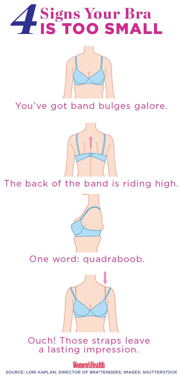 Women's Health on X: Here are the signs that your bra is too small—click  for the signs it's too big:    / X