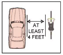 Motorists – allow at least 4ft between your vehicle &amp; a bicycle to pass safely at a reduced speed. #SharetheRoad