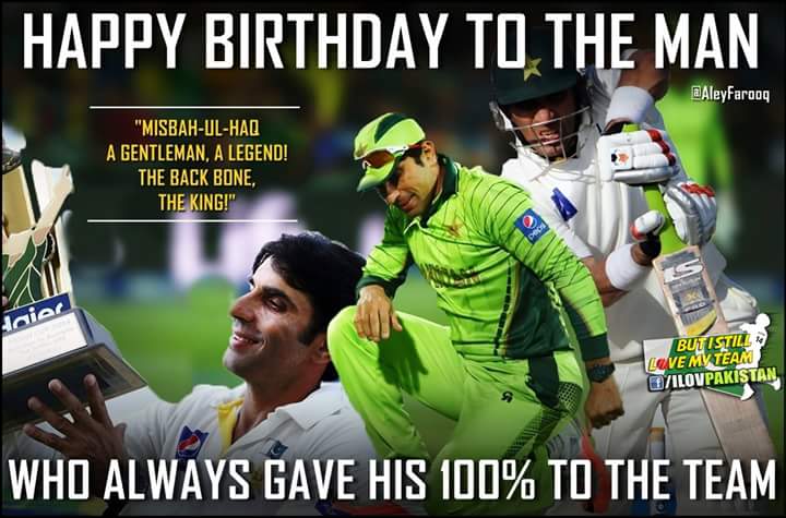 Happy Birthday to Captain Misbah-ul-Haq. 