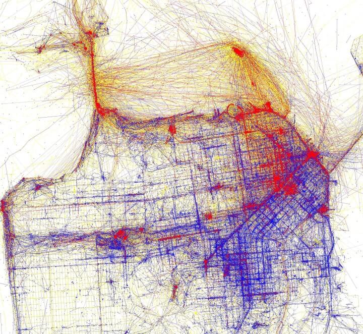 BrilliantMaps's tweet image. Tourists Vs Locals: Where people take photos in San Francisco - brilliantmaps.com/tourists-vs-lo…