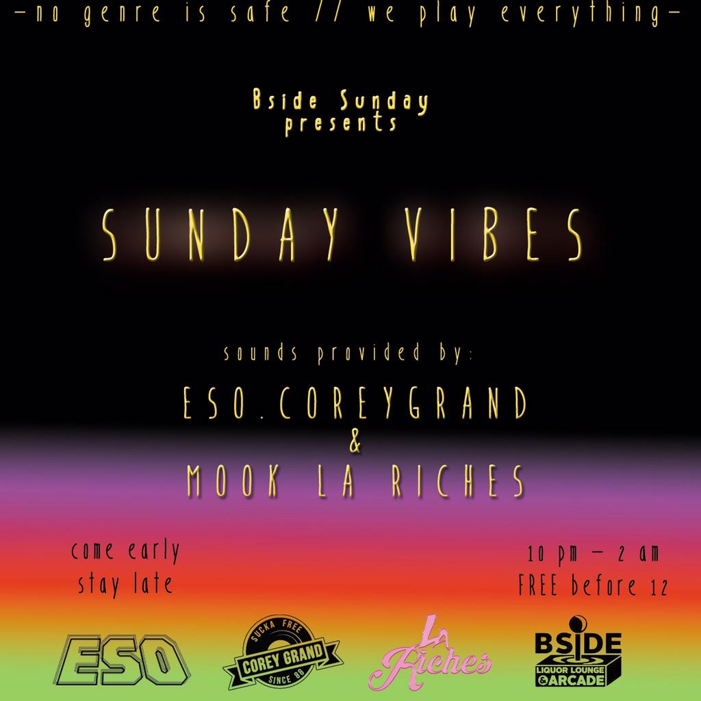 MookLaRiches's tweet photo. Got dammit it's lit. #NoGenreIsSafe #BSideSundays #LaRiches #DjCoreyGrand #DjEso http://t.co/StaENvSFcY