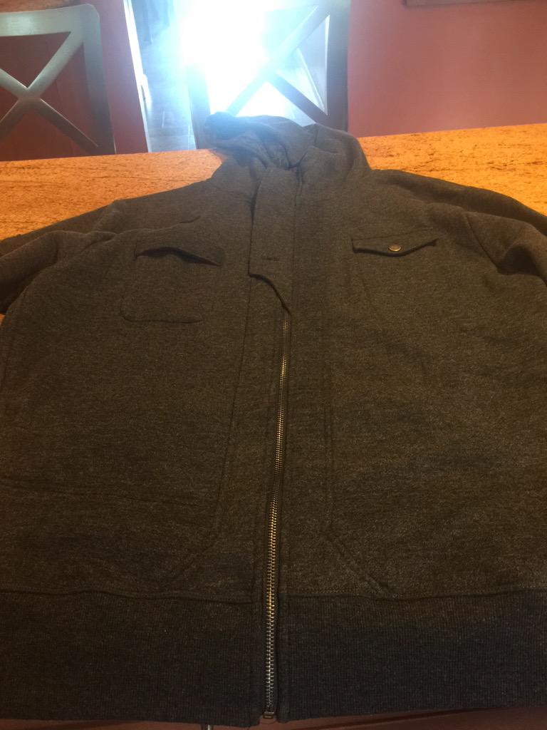 gyeary's tweet image. Hey @zanelamprey look what came in the mail today. Love it. #drinkingjacket