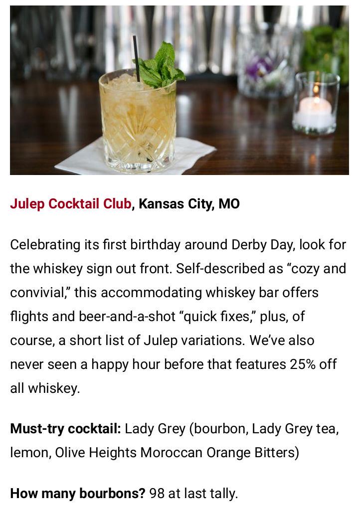 OliveHeights's tweet photo. Honored to have our bitters in the must-try cocktail for one of Zagat's 10 Best Bourbon Bars in America: @JulepKC http://t.co/44Z2CBfZkA