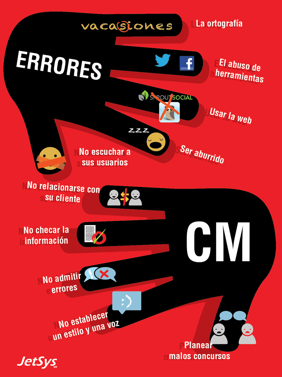 hashtagcreativo's tweet photo. Un buen CM sabe evitar estos errores y manejar correctamente tu empresa en la red #HashtagCreativo #CommunityManager http://t.co/nOmAg3WYVH