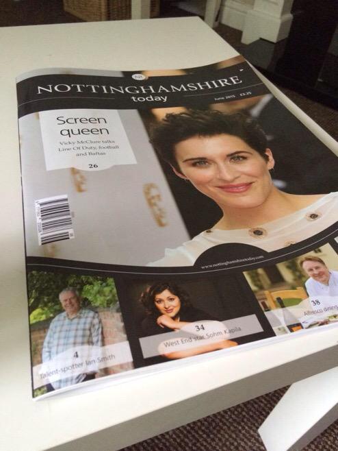 EG_Editor's tweet photo. June's @NottsToday with @Vicky_McClure, @tvworkshopnottm big dog Ian Smith, @sohmey, @vauxhallj + @Callum_SR http://t.co/vHYlcfzHgy