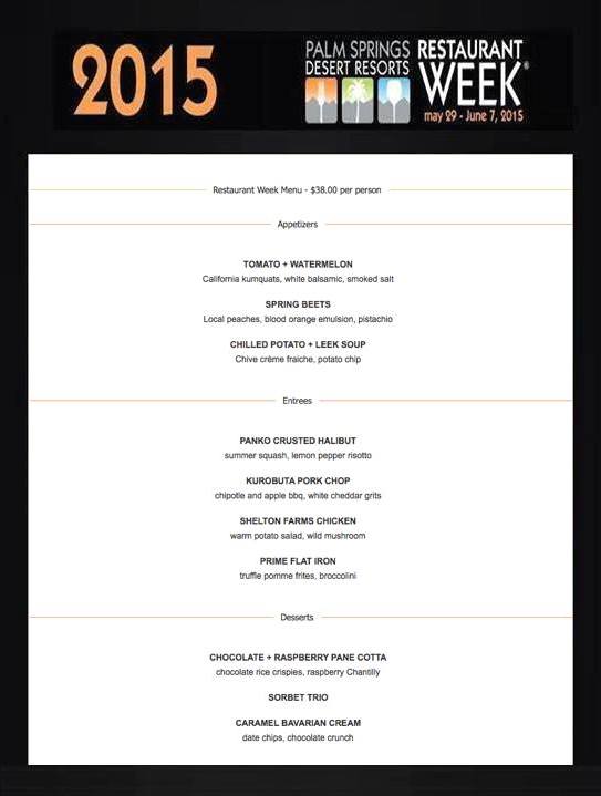 DineRnchoMirage's tweet photo. The @PalmSpringsRW menu at #bluEmber @OmniRanchoLP #Resort & #Spaβ - $38.00 Join them this Fri - June 7 http://t.co/Ukgh9J0F7O