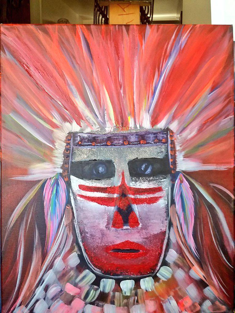 DanielsartLA's tweet photo. #supportlivingartists #danielsartgalindo #danielsart #wemakeart #native #nativemasks http://t.co/J52V5dMAOL