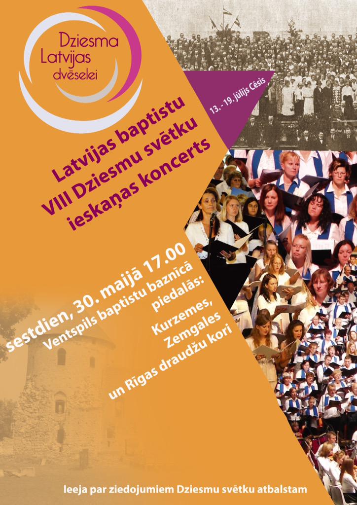 Brīnišķīga iespēja pēdējai maija sestdienai! #LBDSdziesmusvētki #IeskaņasKoncerts