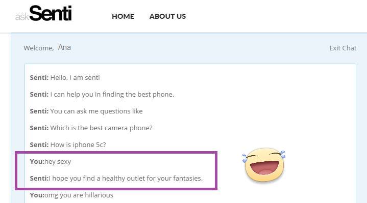 fuzzyfez's tweet image. Chatting with @askSenti is so #fun! Can't wait for the #launch! #ai #startup #nlp #machinelearning #chat #disruptive
