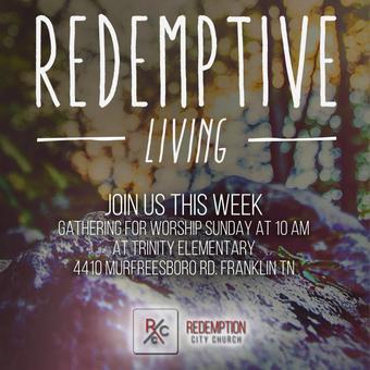 See you tomorrow at Trinity Elem at 10am as we look at the Christian and Politics in our #RedemptiveLiving series.