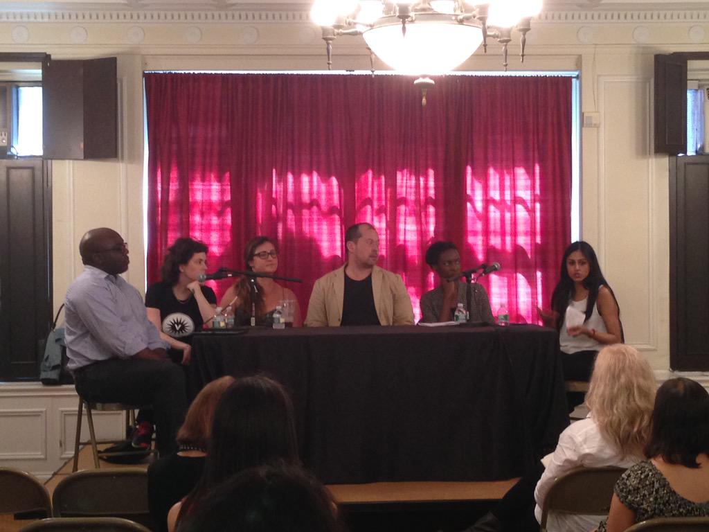 "If you don't know you're doing it, you can't stop it." <a href="/konima1/">hawa allan</a> talking blind spots at #centerforfiction. #BEA