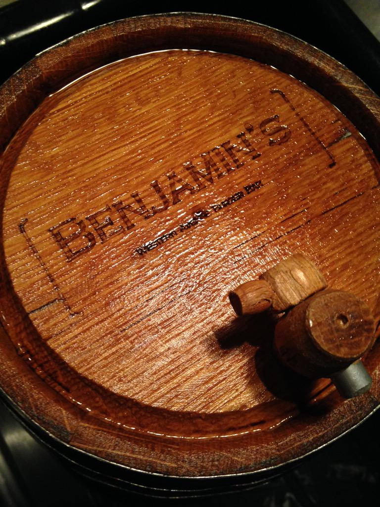 benjaminspgh's tweet photo. Next Manhattan in the barrel features @JeffsBourbon, @AngosturaBit and Carpano Antica sweet vermouth... http://t.co/g9uIXGi6Lf