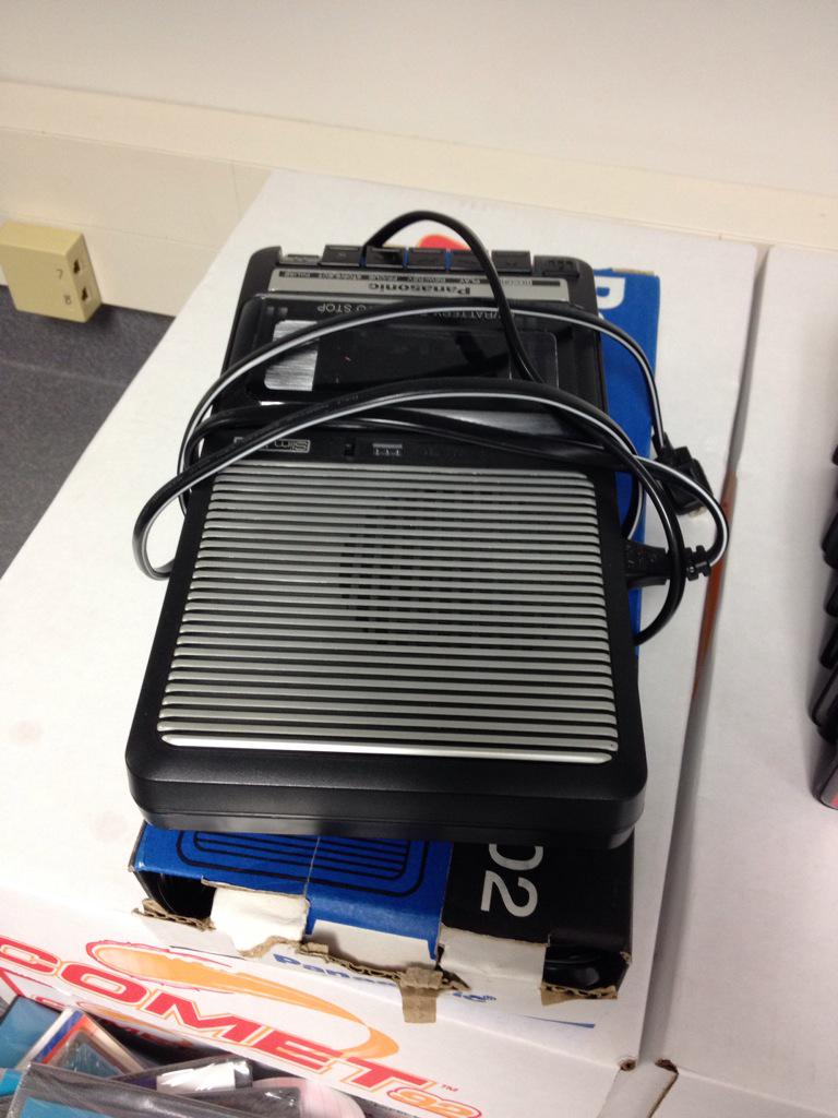 CShawTeaches's tweet photo. We are finally purging old technology! #education #oldschool http://t.co/etXjnlQG34