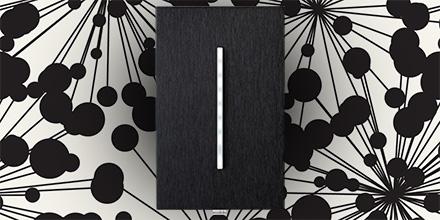 Lutron's tweet image. One touch on the #LED light bar sets the perfect evening #ambiance. #DesignMeetsTech