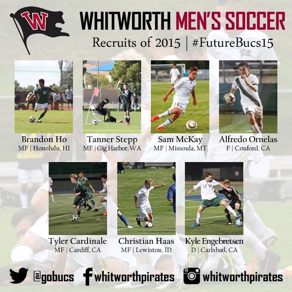 Welcome men's soccer #FutureBucs15! #WhitMSOC ⚽️ @BucMSoccer