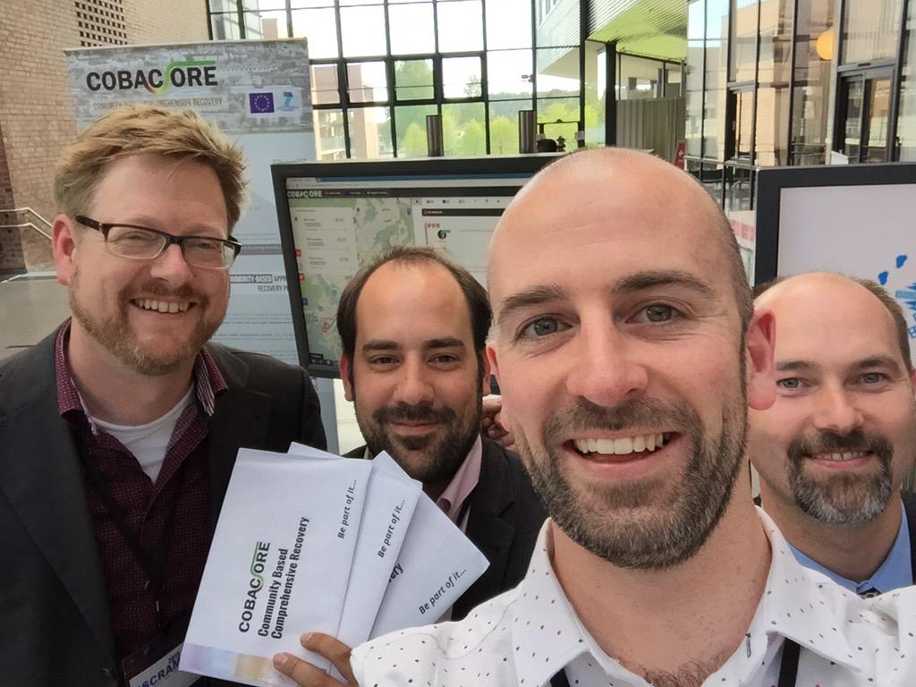 Happy faces following a great showcase of the <a href="/cobacore/">COBACORE EU Project</a> offer and COBAgame demo session #ISCRAM2015 <a href="/k_meesters/">Kenny Meesters</a>