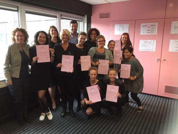 Proud to present our first silver certified #HKMacademy training ambassadors! Txs so much diane, finette, michelle!