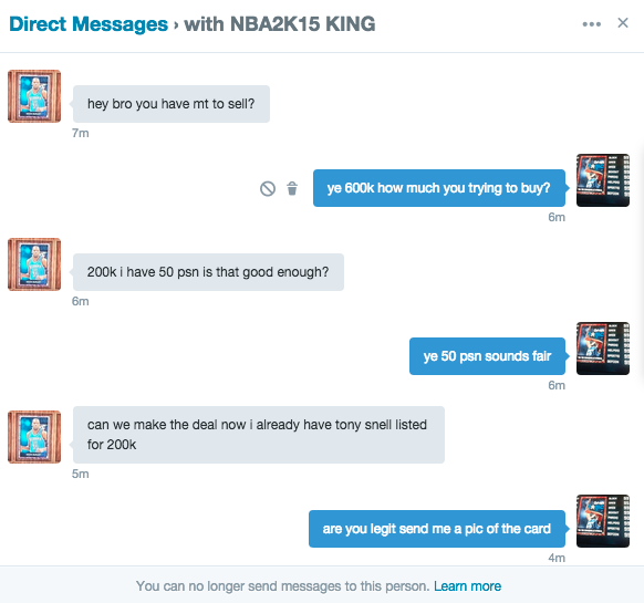 TwistedComics__'s tweet photo. @Nba2kWagers please nobody trust these dude rt please to save some people's mt he scammed me of 200k http://t.co/HslBG8sspg