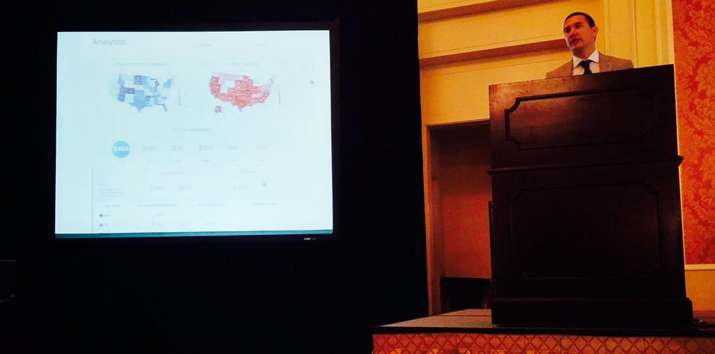 Bloodbuy's tweet photo. @Bloodbuy founder Chris Godfrey presenting today at #HDC2015 #healthcare #innovation session #DisruptHealthcare http://t.co/m5tUrH0xvl