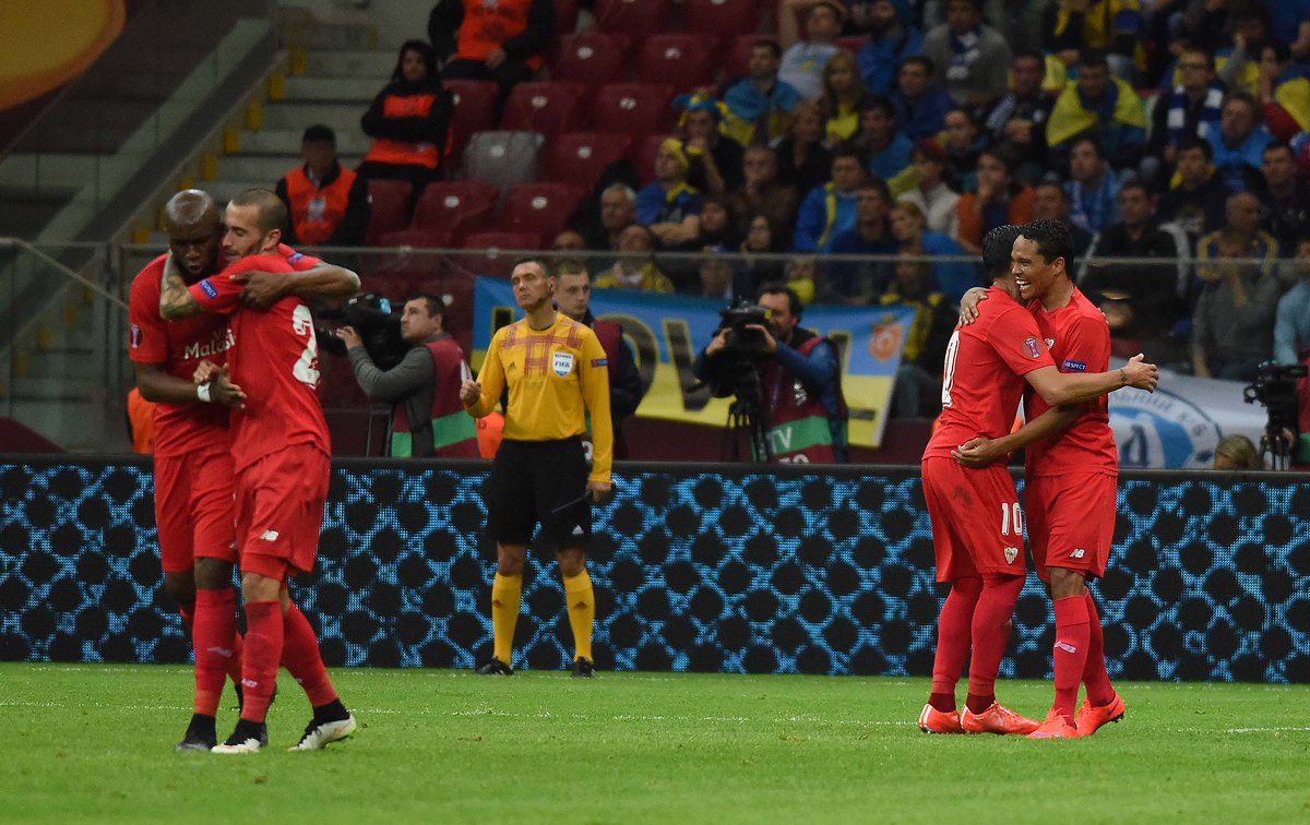 SevillaFC's tweet photo. .@fcdnipro 2-3 #SevillaFC: Campeón eterno http://t.co/RcagmW9F7t #vamosmisevilla http://t.co/I7tdJVIYFj