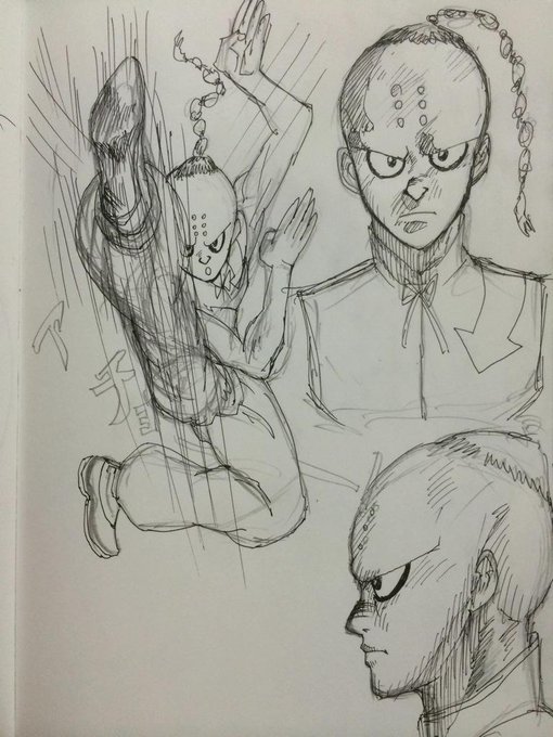 けっこう昔から温めてたカンフーっぽいキャラ二人。名前は無い 