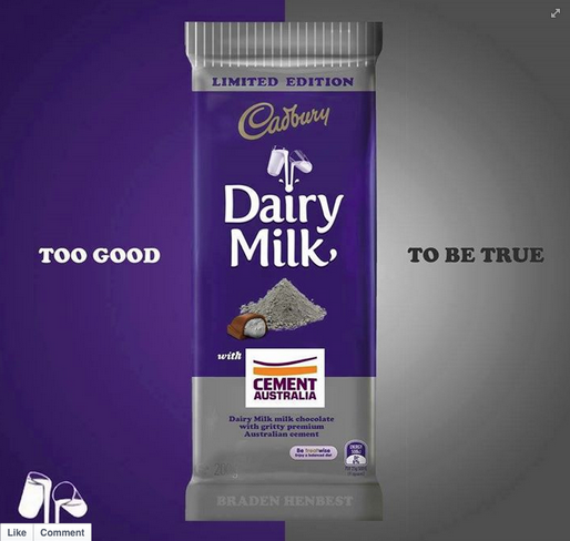bandt's tweet photo. Check out these #parody flavours for @CadburyAU's #ChocPlusWhat campaign: http://t.co/tf8EbPrSs7 http://t.co/Nmy9rFMB0F
