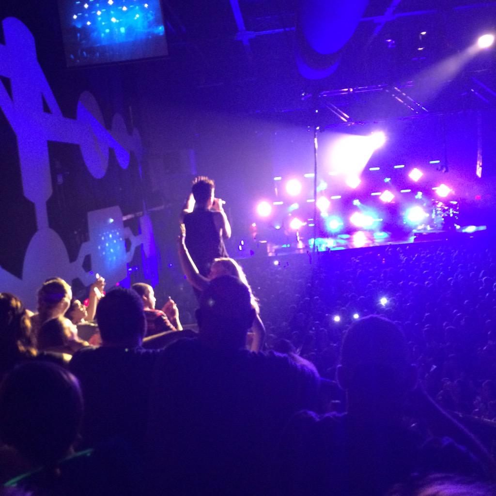 KatyL918's tweet photo. Yes we got a good pic. Come back up and we will get a better one. PS: ac is still not on. @thescript #electicfactory http://t.co/Uat4MRoufB