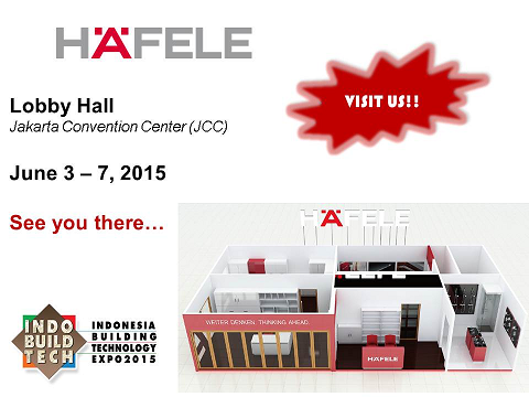 HafeleIndotama's tweet photo. Come and Visit us on Indobuiltech 2015
Hall LA 8 - Lobby Hall
More Life per Square Meter.
#ThinkingAhead http://t.co/9IZATszcSf