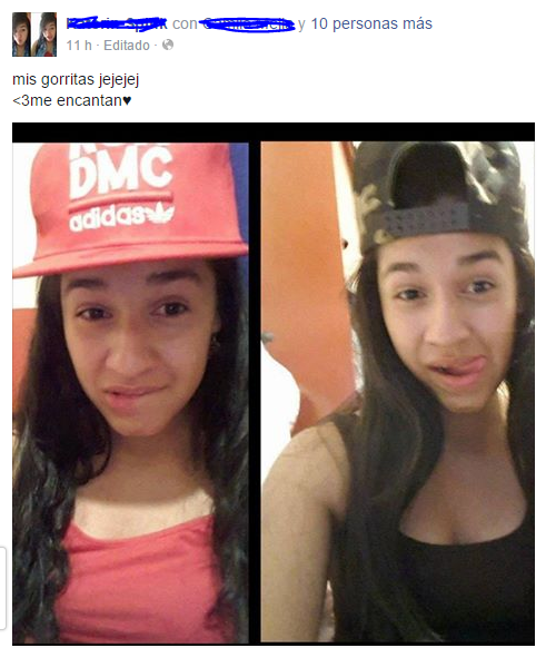 PaulaMaloR's tweet photo. SI MAMITA LAS GORRITAS POR QUE USTED NO..........
@oye_val_rivera Hoy #DiaOficial del bulliyng a las de facebook http://t.co/vWiPWGyxSr