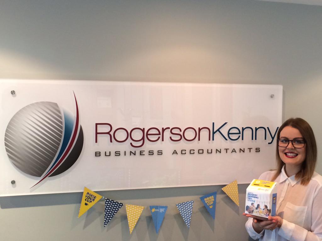 Raising funds for #BiggestMorningTea a now annual tradition for the RK team <a href="/RogersonKenny/">RK Bus. Accountants</a>