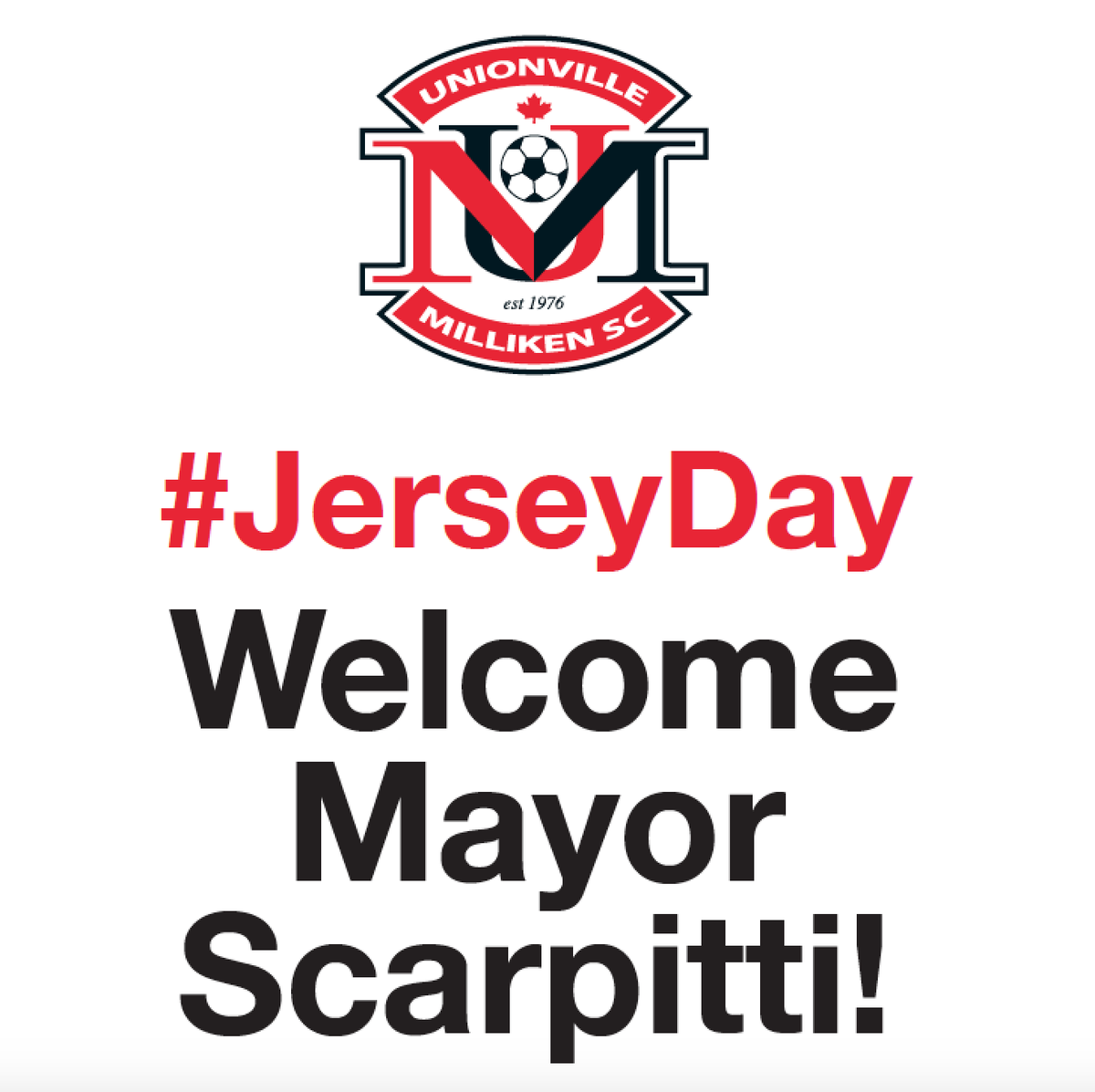 u_msc's tweet photo. Getting ready for @u_msc #JerseyDay for our Lil' Strikers! We can't wait to see you @frankscarpitti @cityofmarkham :) http://t.co/MbbY40BnCo