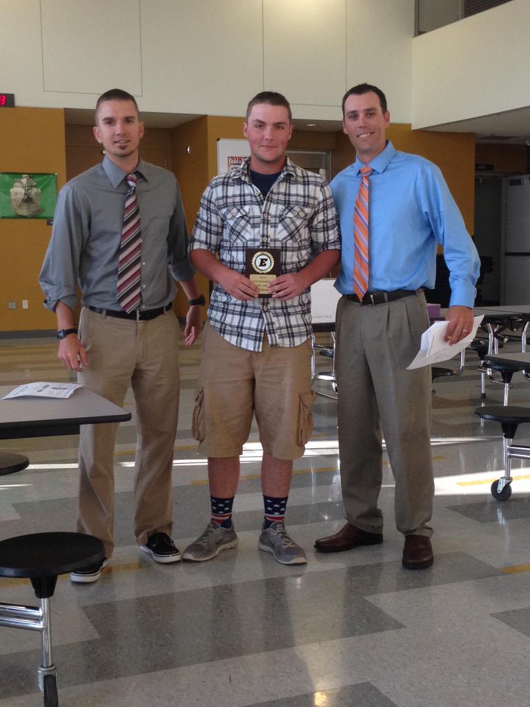 FZE_Baseball's tweet photo. Mr. HBP: @beiter_jeff #HitByPitch #TuckTurnTake #2YearsInARow http://t.co/dMMnteSPUr