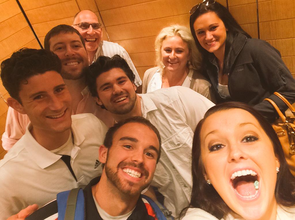 ProfSSI's tweet photo. Great job presenting all day! Time to celebrate @TheLionsShareSD ! #ElevatorSelfie #TheDiego #UIndyEXSC #ACSM2015 http://t.co/0gGyjUO3AV