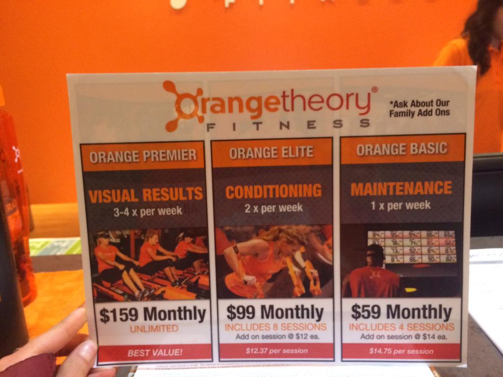 Orange Theory Price Increases for CA and AZ for Existing Members