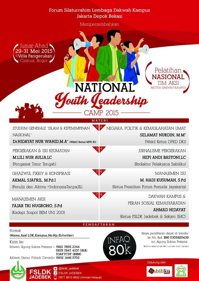 DainurPCarnadi's tweet photo. National Youth Leadership Camp 2015. 29-31 Mei :D @jarmusdajadebek @fsldk_jadebek http://t.co/tYCU8CUaad