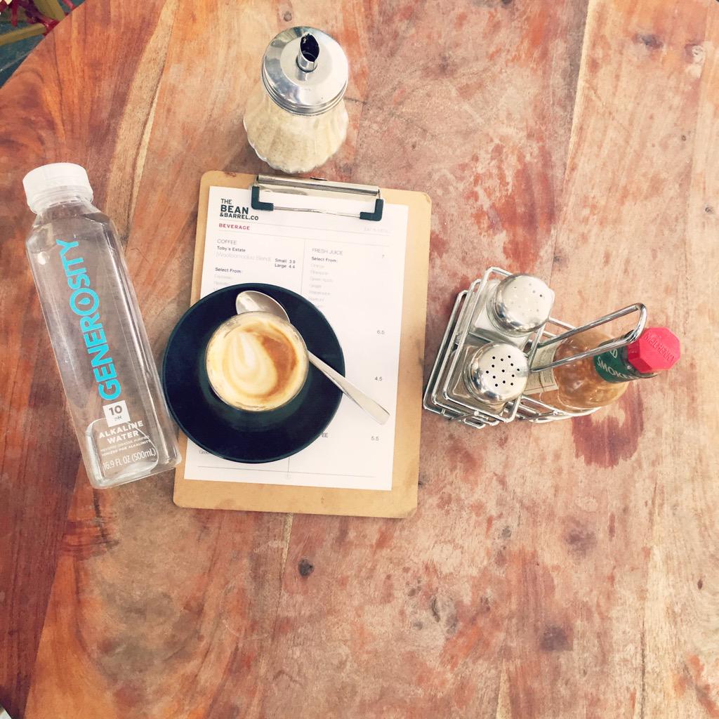 Generosityau's tweet image. Mornings with #generositywater #choosegenerosity #coffee
