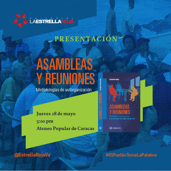 AteneoPopCss's tweet image. Mañana presentación "Asambleas y reuniones. Metodologías" a las 5:00 pm. en @AteneoPopCss