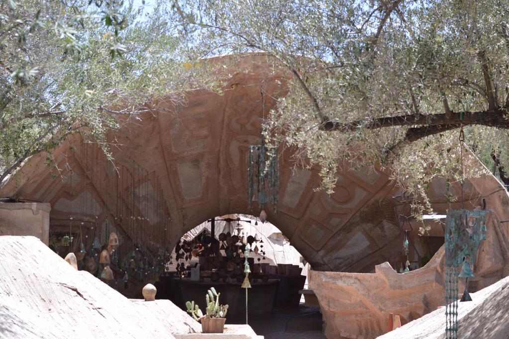 funinthistown's tweet photo. Check out Paolo Soleri @cosanti.com #free to walk around. Nice little spot. #funinthistown http://t.co/CS7sJM7Ong